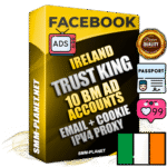 SUPER TRUST KING Irish Facebook Ad Accounts - 10 BM Ad Accounts