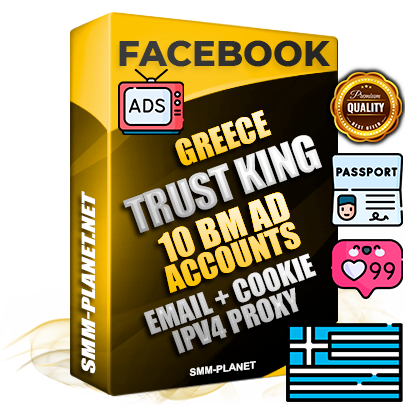 SUPER TRUST KING Greek Facebook Ad Accounts - 10 BM Ad Accounts