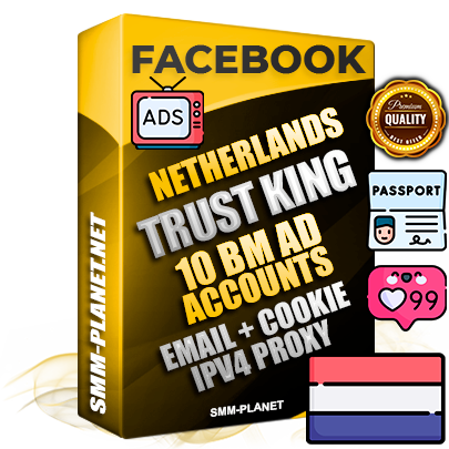 SUPER TRUST KING Dutch Facebook Ad Accounts - 10 BM Ad Accounts