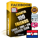 Elite Croatian PREMIUM Handcrafted Facebook Accounts - 100 Authentic Live Friends with High Trust for Ads