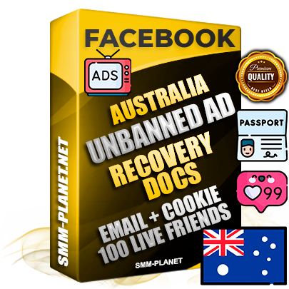 Premium Australian Unbanned FB Ad Accounts with Recovery Docs