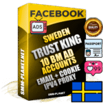 SUPER TRUST KING Swedish Facebook Ad Accounts - 10 BM Ad Accounts