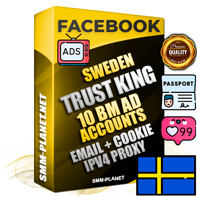 SUPER TRUST KING Swedish Facebook Ad Accounts - 10 BM Ad Accounts
