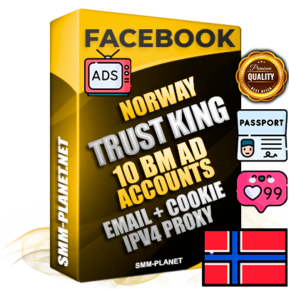 SUPER TRUST KING Norwegian Facebook Ad Accounts - 10 BM Ad Accounts