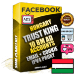 SUPER TRUST KING Hungarian Facebook Ad Accounts - 10 BM Ad Accounts