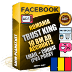 SUPER TRUST KING Romanian Facebook Ad Accounts - 10 BM Ad Accounts