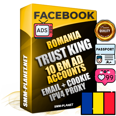 SUPER TRUST KING Romanian Facebook Ad Accounts - 10 BM Ad Accounts