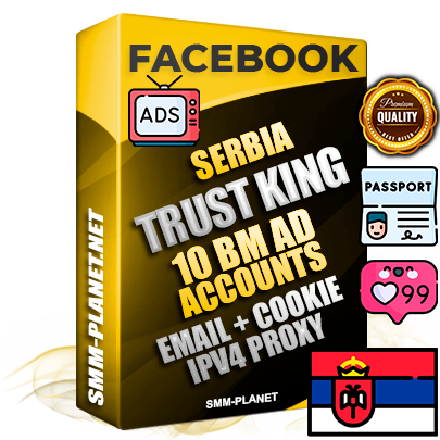 SUPER TRUST KING Serbian Facebook Ad Accounts - 10 BM Ad Accounts