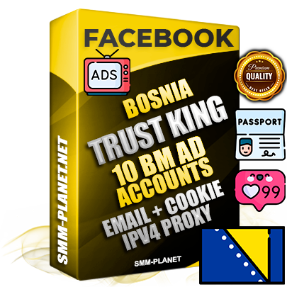 SUPER TRUST KING Bosnian Facebook Ad Accounts - 10 BM Ad Accounts