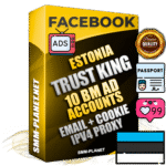 SUPER TRUST KING Estonian Facebook Ad Accounts - 10 BM Ad Accounts