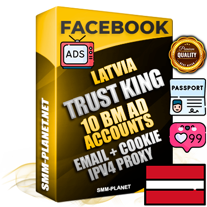SUPER TRUST KING Latvian Facebook Ad Accounts - 10 BM Ad Accounts