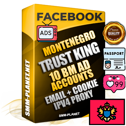 SUPER TRUST KING Montenegrin Facebook Ad Accounts - 10 BM Ad Accounts