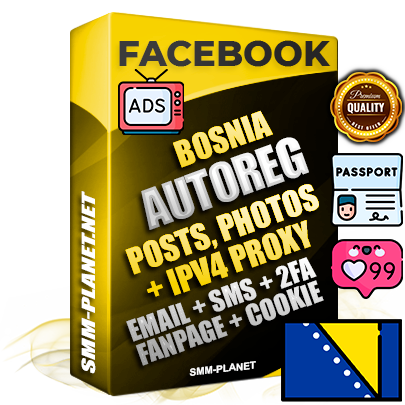 Ultimate Bosnian PREMIUM AutoReg Facebook Accounts - Fully Loaded (Posts : Multi-Photos : Info)