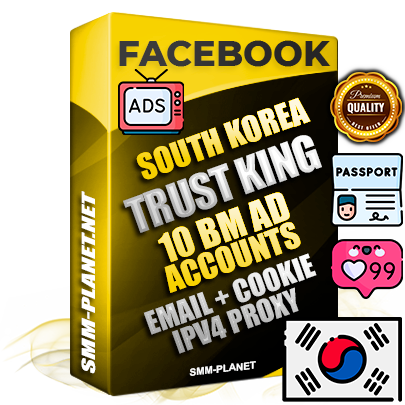 SUPER TRUST KING Korean Facebook Ad Accounts - 10 BM Ad Accounts