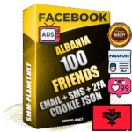 Elite Albanian PREMIUM Handcrafted Facebook Accounts - 100 Authentic Live Friends with High Trust for Ads
