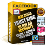 SUPER TRUST KING Malaysian Facebook Ad Accounts - 10 BM Ad Accounts