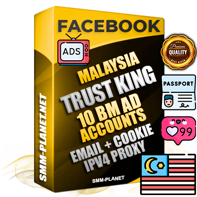 SUPER TRUST KING Malaysian Facebook Ad Accounts - 10 BM Ad Accounts