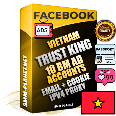 SUPER TRUST KING Vietnamese Facebook Ad Accounts - 10 BM Ad Accounts