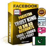 SUPER TRUST KING Pakistani Facebook Ad Accounts - 10 BM Ad Accounts