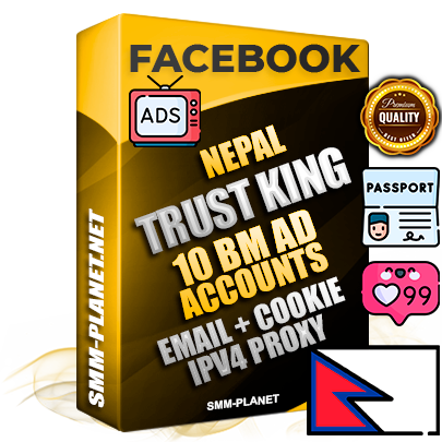 SUPER TRUST KING Nepalese Facebook Ad Accounts - 10 BM Ad Accounts