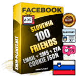 Elite Slovenian PREMIUM Handcrafted Facebook Accounts - 100 Authentic Live Friends with High Trust for Ads