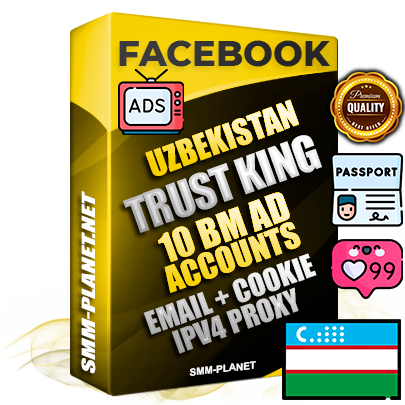 SUPER TRUST KING Uzbek Facebook Ad Accounts - 10 BM Ad Accounts
