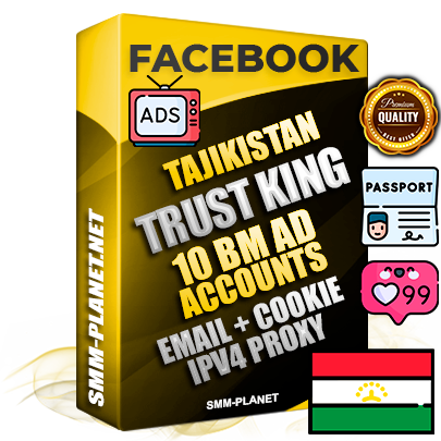 SUPER TRUST KING Tajik Facebook Ad Accounts - 10 BM Ad Accounts