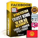 SUPER TRUST KING Kyrgyz Facebook Ad Accounts - 10 BM Ad Accounts