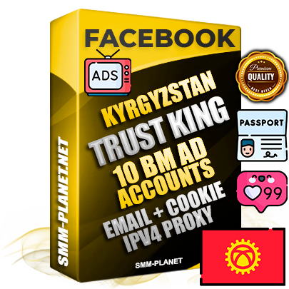 SUPER TRUST KING Kyrgyz Facebook Ad Accounts - 10 BM Ad Accounts