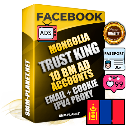 SUPER TRUST KING Mongolian Facebook Ad Accounts - 10 BM Ad Accounts