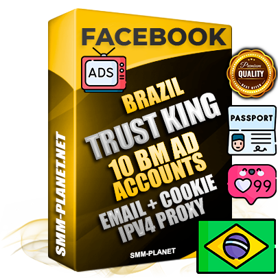 SUPER TRUST KING Brazilian Facebook Ad Accounts - 10 BM Ad Accounts