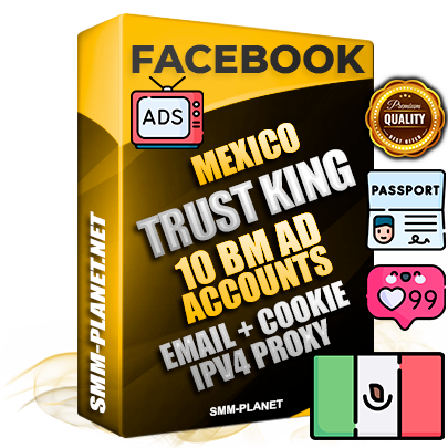 SUPER TRUST KING Mexican Facebook Ad Accounts - 10 BM Ad Accounts