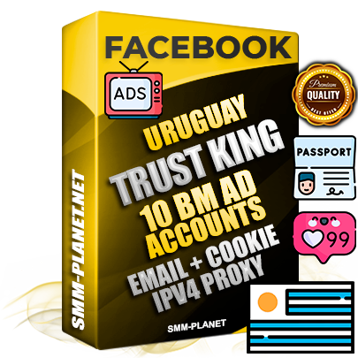SUPER TRUST KING Uruguayan Facebook Ad Accounts - 10 BM Ad Accounts