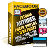 Ultimate Estonian PREMIUM AutoReg Facebook Accounts - Fully Loaded (Posts : Multi-Photos : Info)