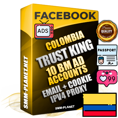 SUPER TRUST KING Colombian Facebook Ad Accounts - 10 BM Ad Accounts