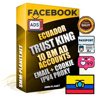 SUPER TRUST KING Ecuadorian Facebook Ad Accounts - 10 BM Ad Accounts