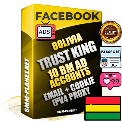 SUPER TRUST KING Bolivian Facebook Ad Accounts - 10 BM Ad Accounts