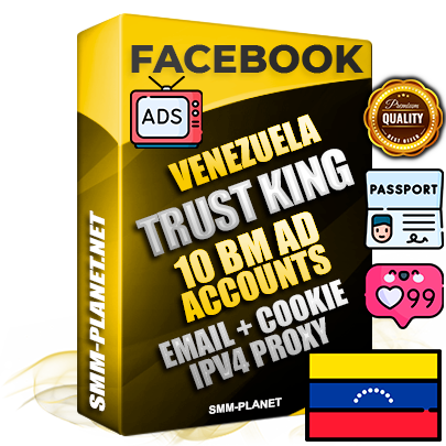 SUPER TRUST KING Venezuelan Facebook Ad Accounts - 10 BM Ad Accounts