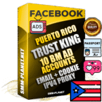 SUPER TRUST KING Puerto Rican Facebook Ad Accounts - 10 BM Ad Accounts