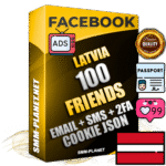 Elite Latvian PREMIUM Handcrafted Facebook Accounts - 100 Authentic Live Friends with High Trust for Ads