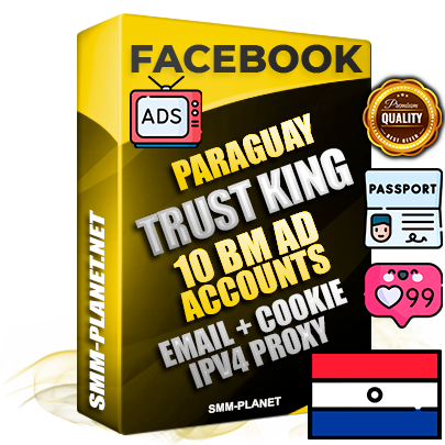 SUPER TRUST KING Paraguayan Facebook Ad Accounts - 10 BM Ad Accounts