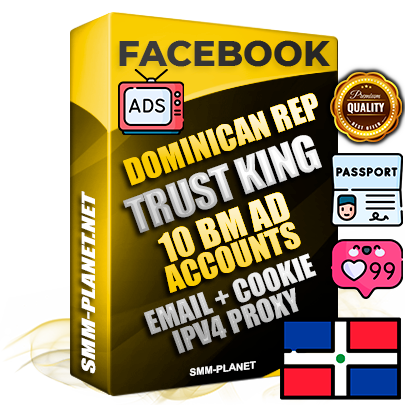SUPER TRUST KING Dominican Facebook Ad Accounts - 10 BM Ad Accounts