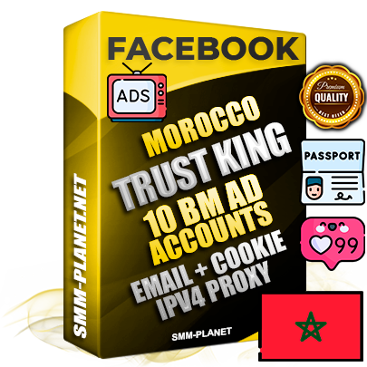SUPER TRUST KING Moroccan Facebook Ad Accounts - 10 BM Ad Accounts