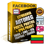 Ultimate Lithuanian PREMIUM AutoReg Facebook Accounts - Fully Loaded (Posts : Multi-Photos : Info)