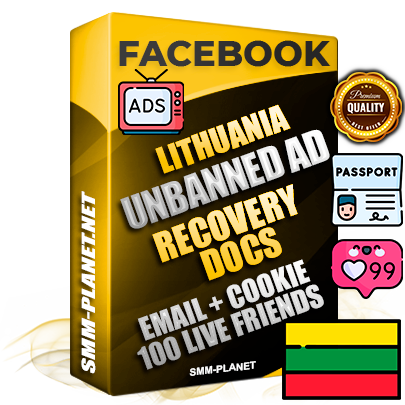 Premium Lithuanian Unbanned FB Ad Accounts with Recovery Docs