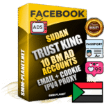 SUPER TRUST KING Sudanese Facebook Ad Accounts - 10 BM Ad Accounts