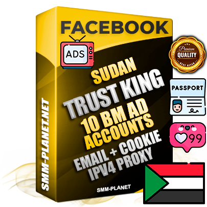 SUPER TRUST KING Sudanese Facebook Ad Accounts - 10 BM Ad Accounts