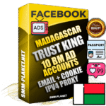 SUPER TRUST KING Madagascar Facebook Ad Accounts - 10 BM Ad Accounts