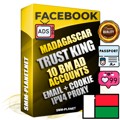 SUPER TRUST KING Madagascar Facebook Ad Accounts - 10 BM Ad Accounts