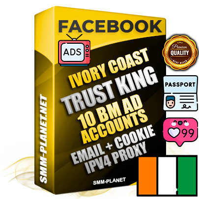 SUPER TRUST KING Ivorian Facebook Ad Accounts - 10 BM Ad Accounts